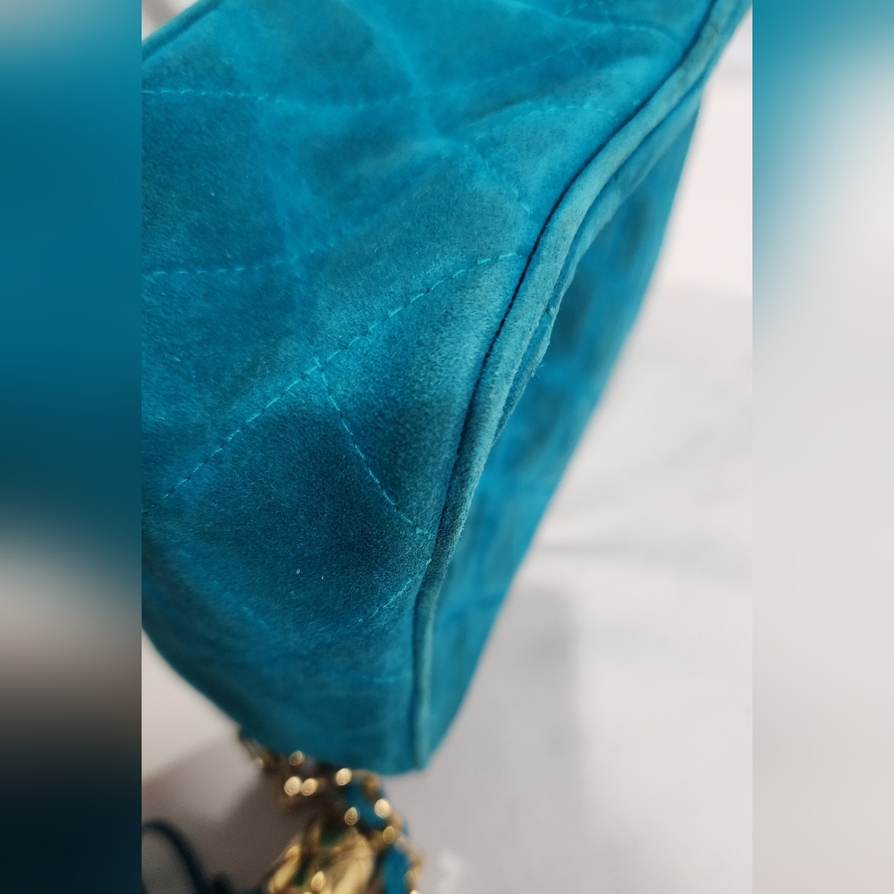Chanel Mini Suede Tassel Camera Bag. Needs Ext Cleaning. No Hologram. - Picture 10 of 16